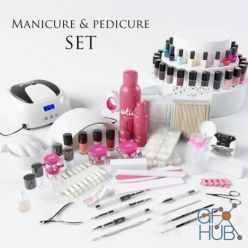 3D model Manicure & Pedicure set (max 2011 Vray)