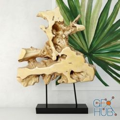 3D model Eco-style root on stand