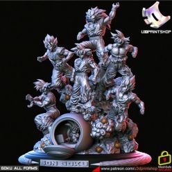 3D model Goku All form – 3D Print