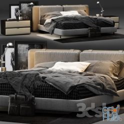 3D model Minotti Tatlin Soft Bed