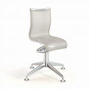 3D model Office chair with metal leg