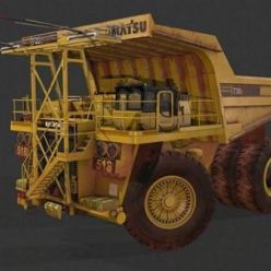 3D model Komatsu 730E PBR