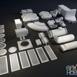 3D model Zehnder ventilation