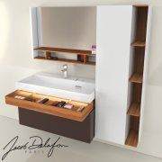 3D model Furniture set Jacob Delafon Terrace 1000