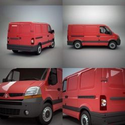 3D model Renault Master Short Van 09-10