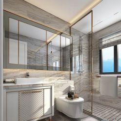 3D model Modern bathroom interior 050