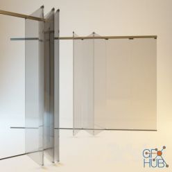 3D model System of sliding doors
