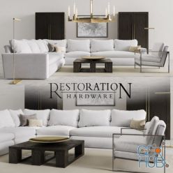 3D model Restoration Hardware furniture set