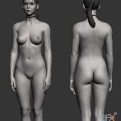 3D model ArtStation – Base female anatomy