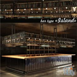 3D model Bar The Island - Bar type Island