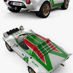 3D model Lancia Stratos Rally 1972 Hum 3D