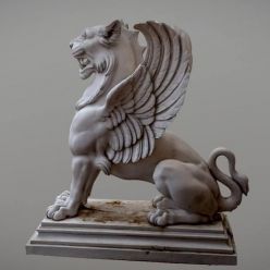 3D model Dragon ailé - 3 LOD and 19th century griffon – 3D Print