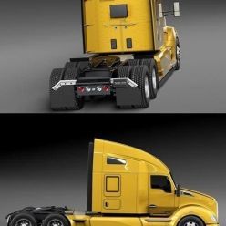 3D model Kenworth T680 2015 Semi Truck 3D Model