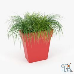 3D model IL VASO OUTDOOR PLANTER red