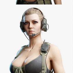 3D model Sexy Soldier Girl (max, fbx, obj)
