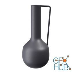3D model Metal Vase with Handle by Bloomingville