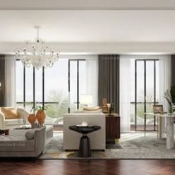 3D model Living Room European Style 020