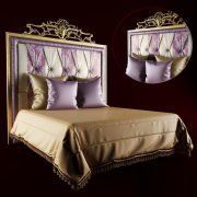 3D model Classic bed Meroni Lifestyle