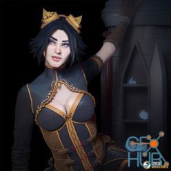 3D model Steampunk Catwoman