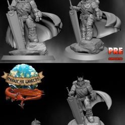 3D model Gutz Crazed Marine Captain – 3D Print