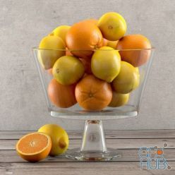 3D model Lemons and oranges