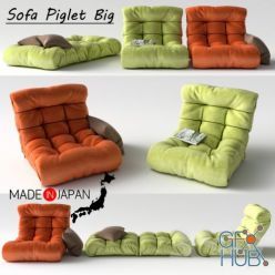 3D model Big sofa by Piglet