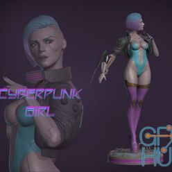 3D model CyberPunk Girl