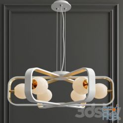 3D model Chandelier Suspension Light Avola Gold Maytoni Modern