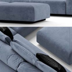 3D model Modern sofa BAXTER MONSIEUR MODULAR