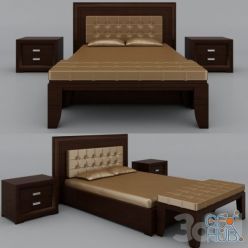 3D model Gustavi bed