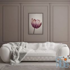 3D model Sofa and pouf Lapo by Corte Zari