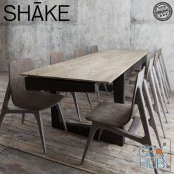 3D model Shake Twist Table & hio chair