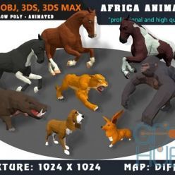 3D model Cubebrush – Animals Africa Cartoon Collection – Animated 04