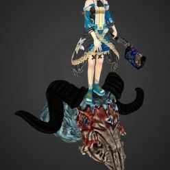 3D model Summoner and Anime Character girl for Blender 10 – 3D Print