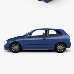 3D model Mitsubishi Colt 3-door hatchback 1998