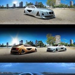 3D model Affekta X-Fusion Sci-Fi Concept Car