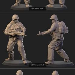 3D model USA Vietnam Soldiers – 3D Print