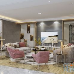 3D model Modern Style Interior 045