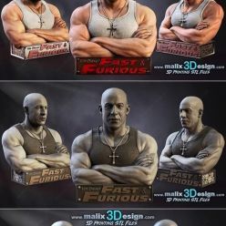 3D model Vin-Diesel-Bust – 3D Print