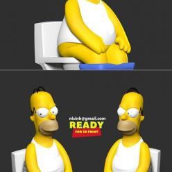 3D model Homer with a relaxing moment – 3D Print