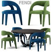 3D model Berenice chair by Fendi Casa