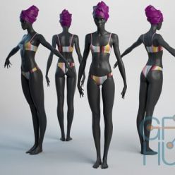 3D model Cubebrush – Female Basemesh 05