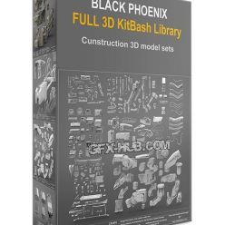 3D model BLACK PHOENIX FULL 3D KitBash Library