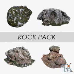 3D model CGTrader – Rock Pack Low-poly 3D model