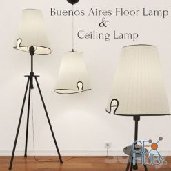 3D model Buenos Aires Ceiling Lamp