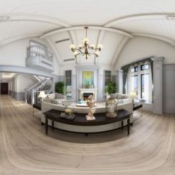 3D model American Style Interior 025