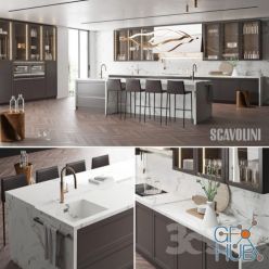 3D model Kitchen Scavolini Carattere
