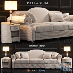 3D model ESTETICA Palladium Sofa