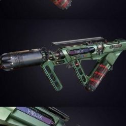 3D model Sci-Fi Helix Rifle