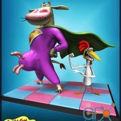 3D model Cow and Chicken – 3D Print